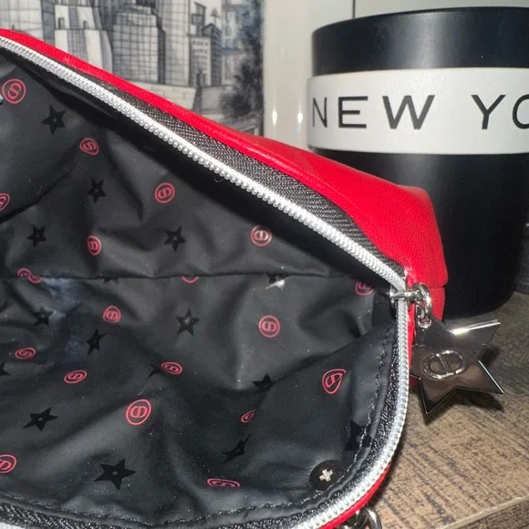 Dior Red Cosmetic Bag Clutch with Silver Accents - Picture 4 of 5